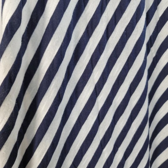 4/$25 Cato Navy Blue Striped Straight Maxi Skirt Size Small - Picture 13 of 16